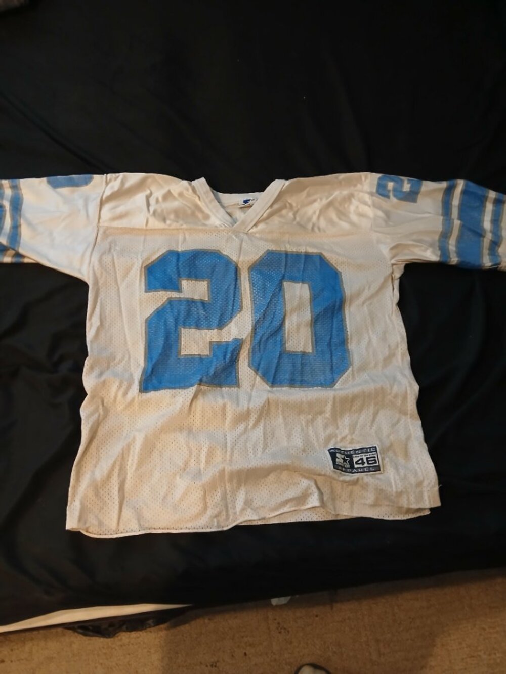 Vintage Starter-brand Berry Sanders Jersey, Detroit Lions; official NFL merch
